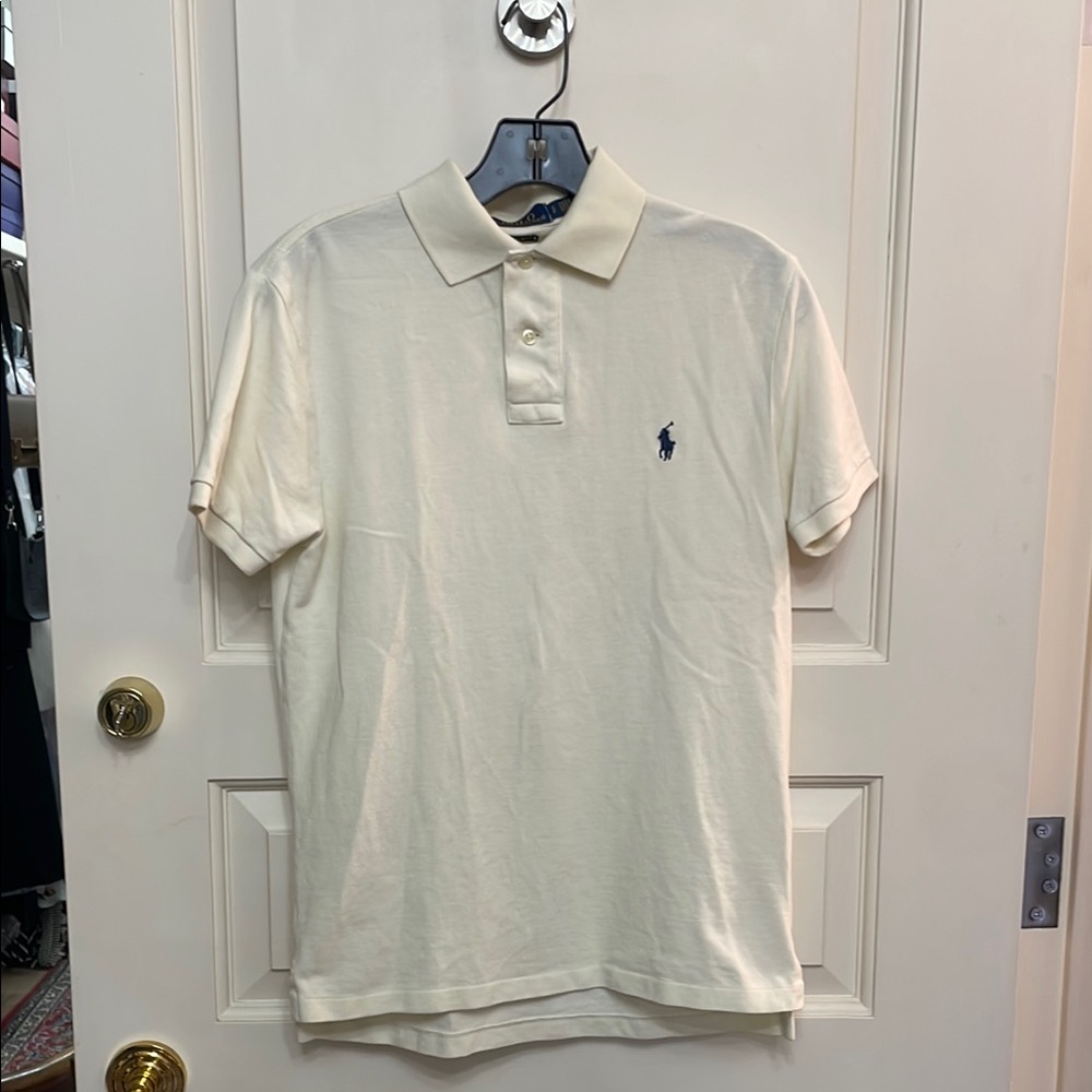 Ralph Lauren Cream Polo Shirt for Men